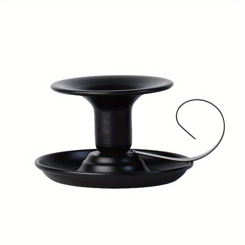 Taper Candle Stick Holder, Retro Iron Simple Black Candlestick Holders Candlelight Stand for Party Wedding Christmas Table Home Decoration