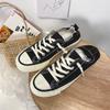 New student one-pedal lazy shoes board shoes retro canvas shoes 116