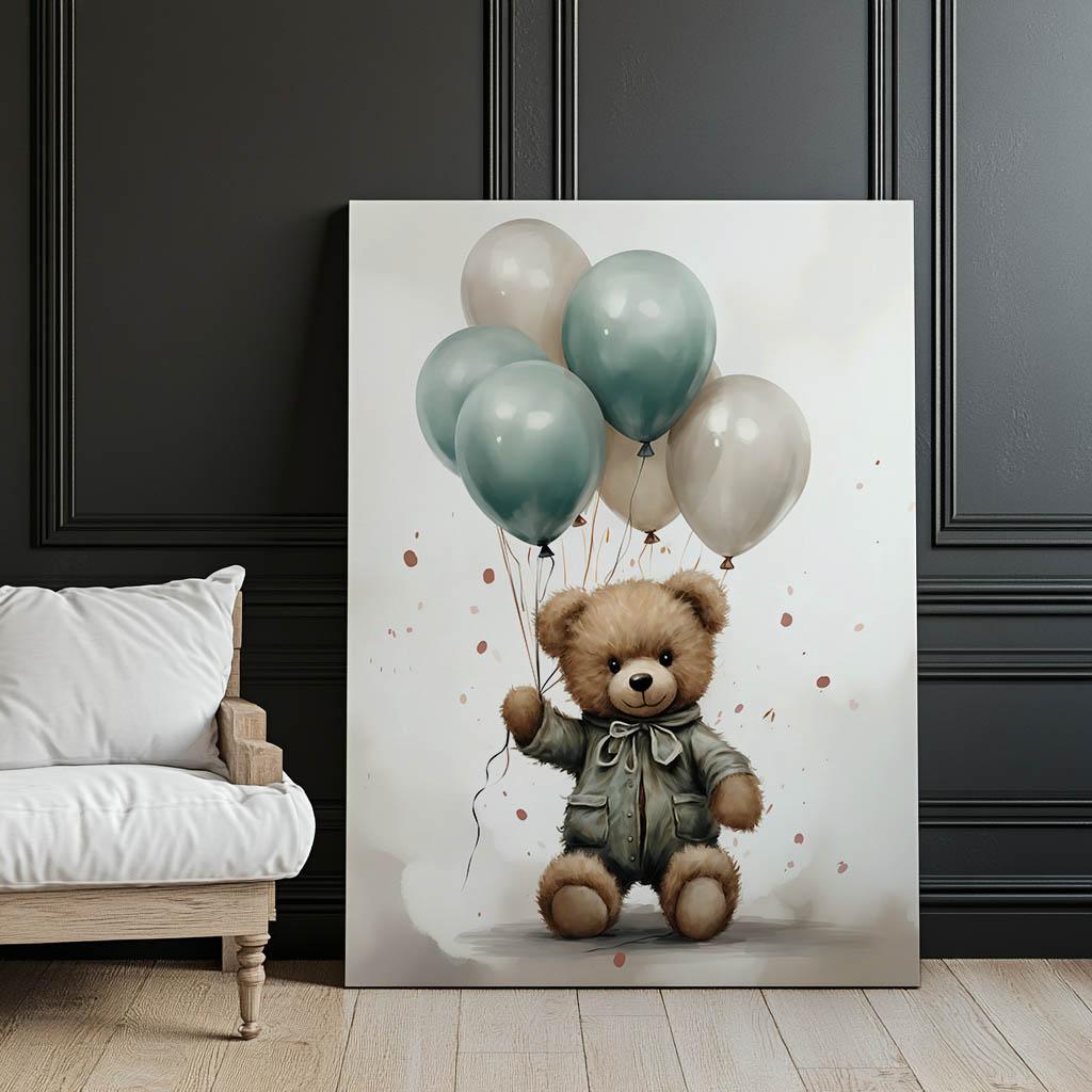 Teddy Bear Balloon World Teddy Bear Balloon World, 30X40 Cm, Frameless, Matte Paper 230 Gsm