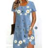 Spring and Summer Women's Floral Print Short-sleeved Tops