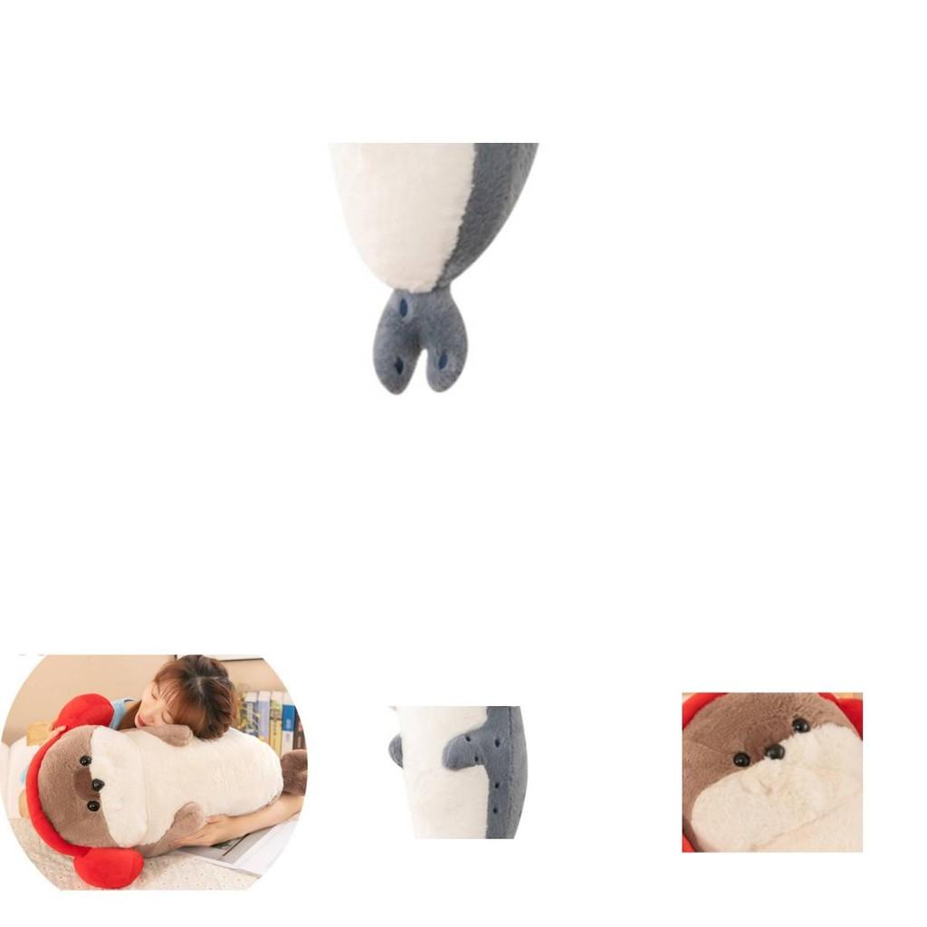 Adorable Plush Seal Stuffed Animal Soft And Cuddly Gray And Brown Otter Toy For Cozy Sleep