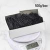 500g Black U-Shaped Hair Clips for Styling & Thickening - Ideal for Photo Studio & Makeup Artist Use.