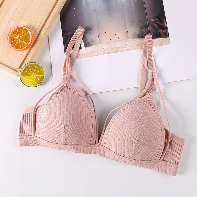 

Бесшовные мягкие бюстгальтеры женские беспроводные пуш-ап бюстгальтер с открытой спиной комфортное нижнее белье