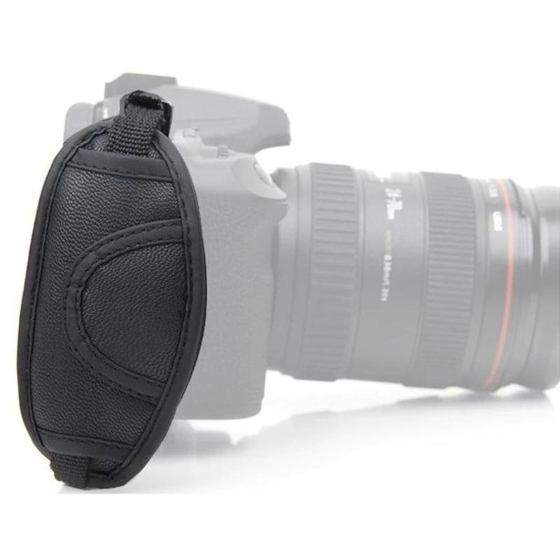 Camera Hand Strap Quick-Release Soft Grip Adjustable Wrist Belt Leather Hand Grip Strap for DSLR and Mirrorless Cameras