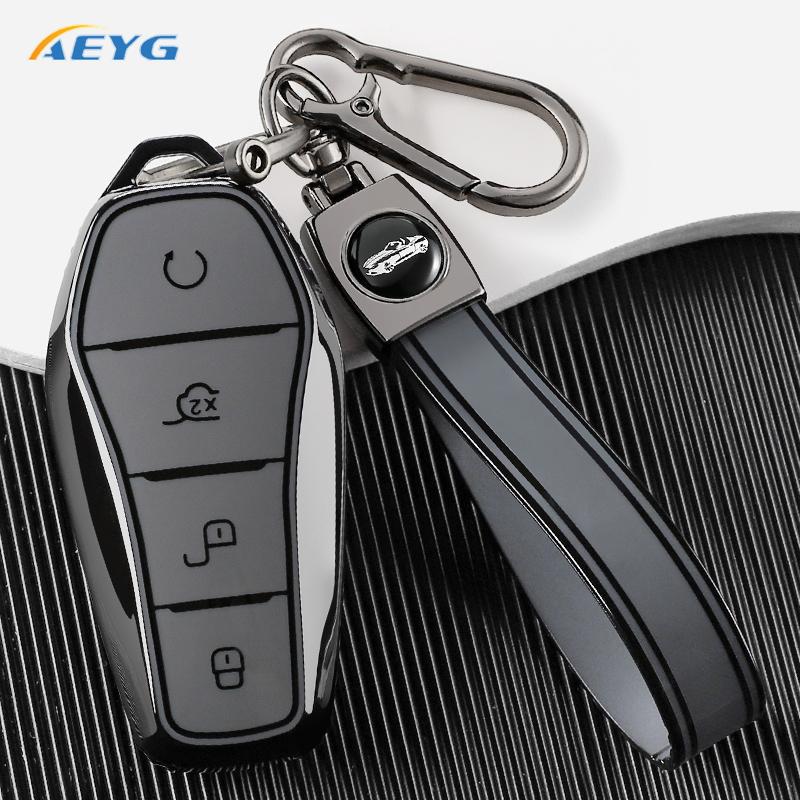 For Byd Qin Plusdmi Atto 3 Han Ev Dolphin Protection Cover Shell Auto Interior Accessories New Tpu Car Remote Key Case Fob