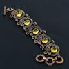 Citrine Gemstone Handmade 925 Sterling Silver Beautiful Jewelry Bracelet For Thanksgiving