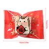 2026 Year Of The Horse Chinese  Year Snowflake Crispy Packaging 100Pcs Baking Cookie Machine Sealed Small Nougat Candy Bags