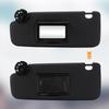 Black Sun Visor Pair for Chevrolet Cruze 2011 2012 2013 -, with Vanity Mirror, Replaces 95034256 95034253