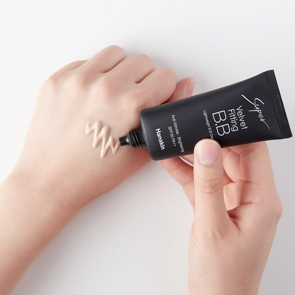 Hanskin Super Velvet Fitting BB Cream SPF35 PA++ 30ml, Natural Beige, 2 Pcs.