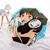 Spirited Away2pattern, Automatic Folding Umbrella, Portable and Foldable Design, 8 Ribs, a Christmas or Birthday Gift.