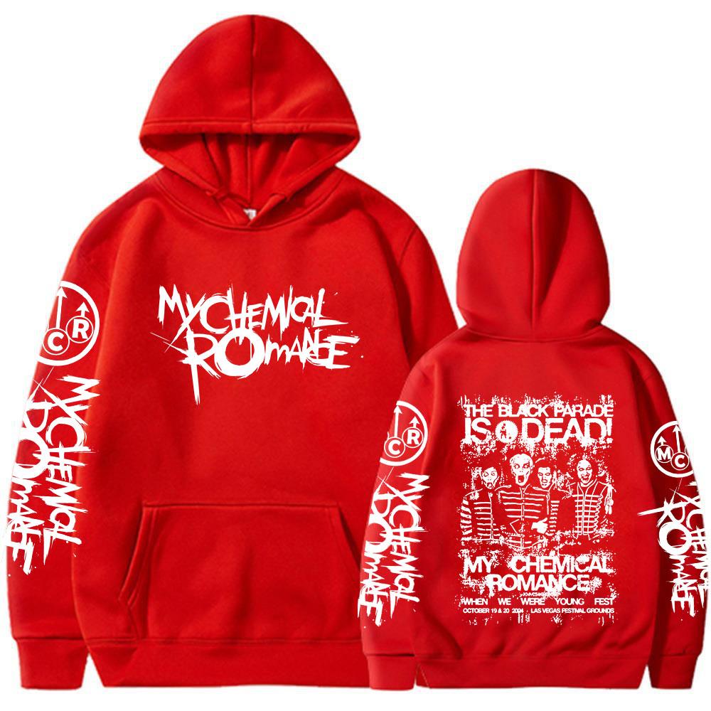 My Chemical Romance Hoodies The Black Parade Is Dead Men Women Clothing Gothic Hooded Sweatshirts Casual Long Sleeves Pullovers