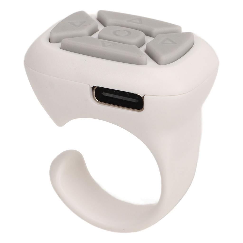 Bague Télécommande Bluetooth Rechargeable par USB Tourne-page d'application pour Tik Tok pour Kindle Téléphone portable