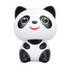 Solar Powered Nodding Panda Figurine ABS Light Sensing Cute Smiling Panda Car Dashboard Ornament for