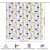 Watercolor Flowers Shower Curtain Vivid Print Bathroom Decor Waterproof Fabric 72X84 Inches Flower Pattern Home Decoration Custo