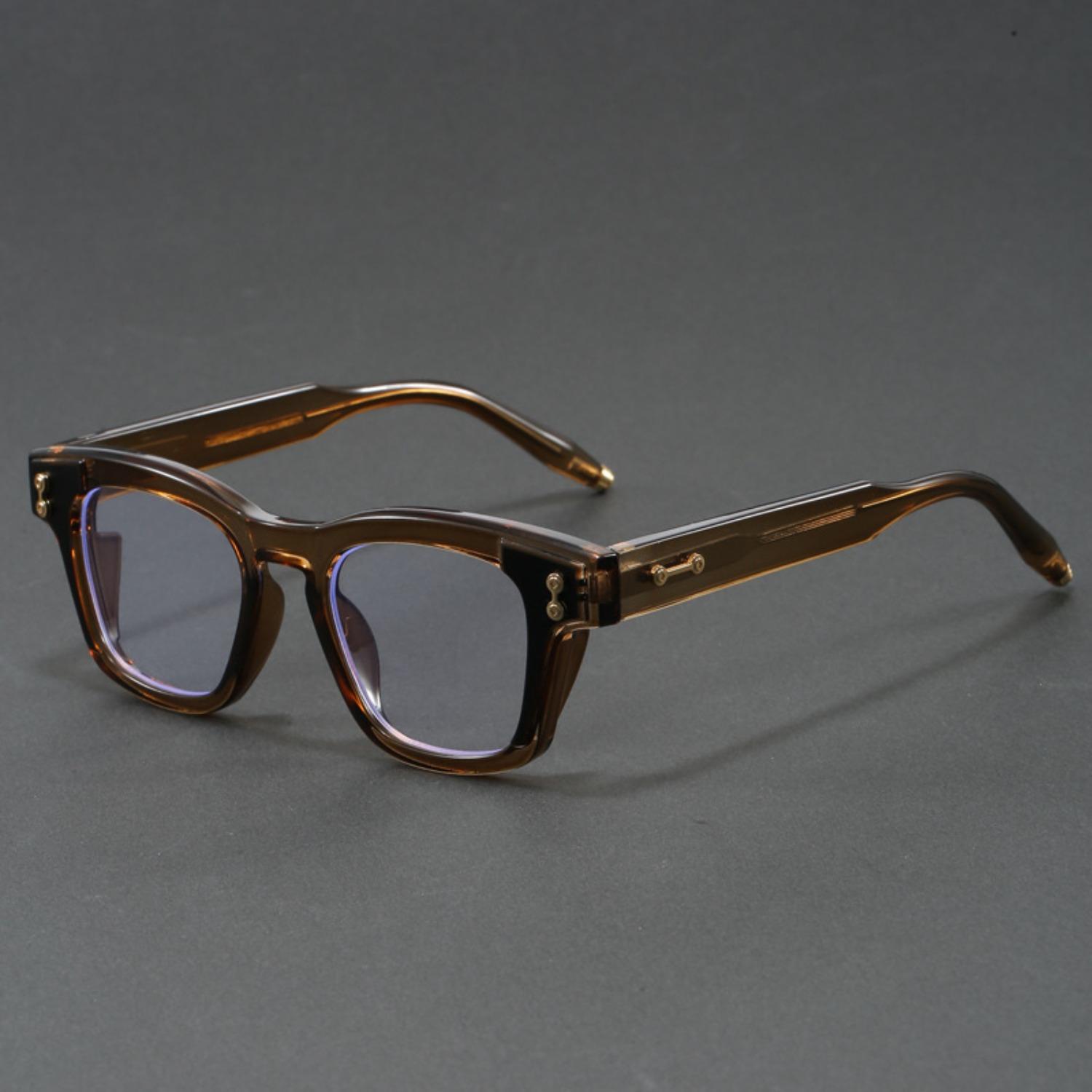 

Новая квадратная оправа ретро с принтом для мужчин и женщин, высококачественная, черепахового цвета, плоские линзы, защита от синего света