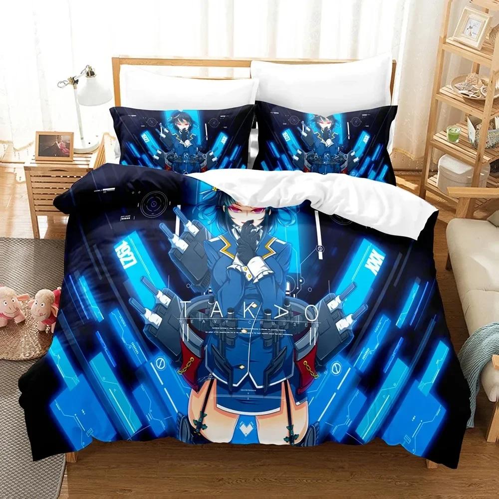 3d Game Kantai Collection Bedding Set Single Twin Print With Pillowcase Bed Duvet Cover Soft Single Double Queen Super King Size