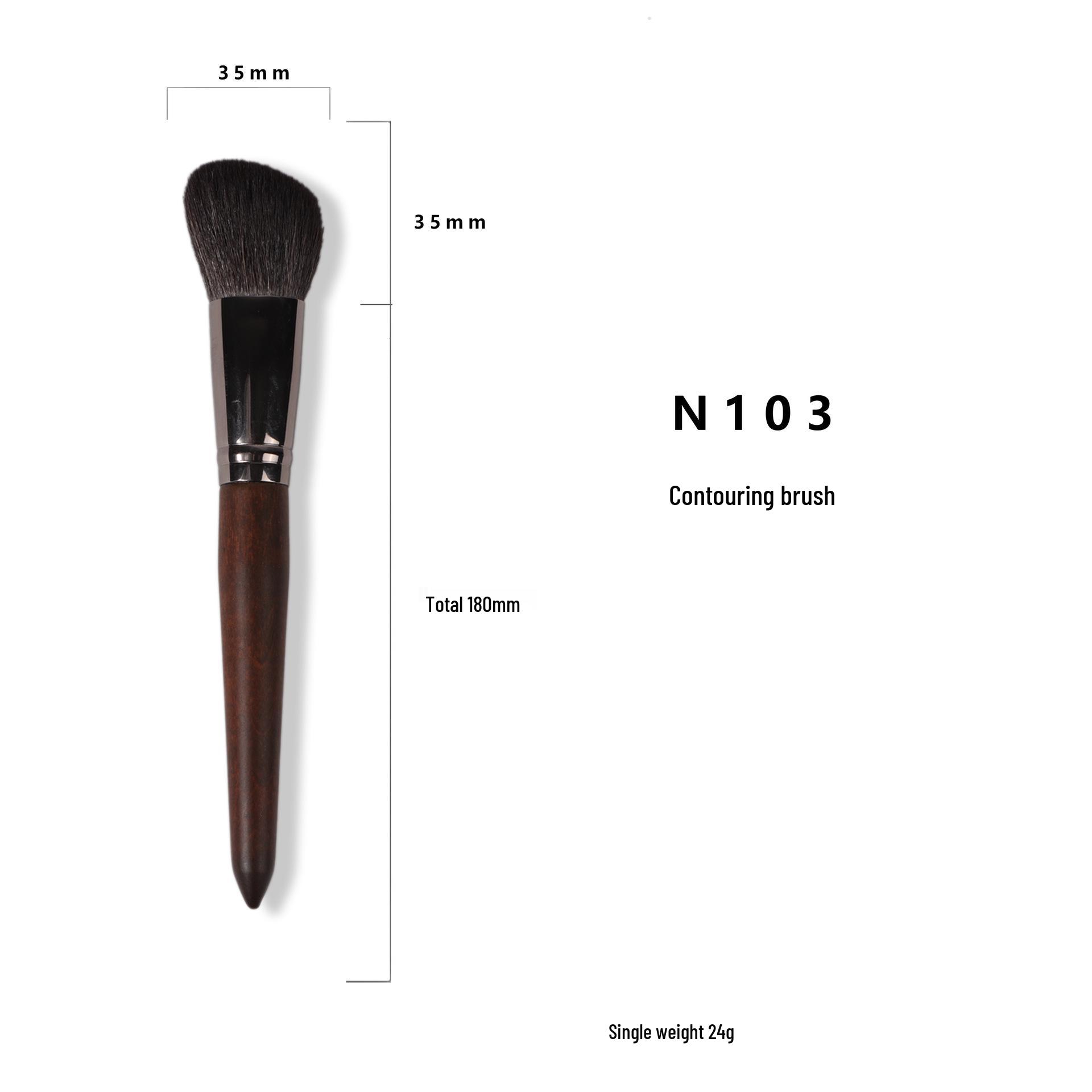 

Набір пензлів для макіяжу з натурального ворсу: Тіні для повік, Тональний крем, Консилер, Рум яна, Пудрові пензлі