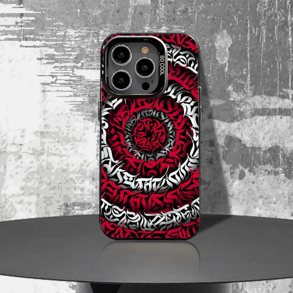 Art Phone Case For iPhone 16,15,14,13,12,11,Pro,XS,Max,Plus,Mini,SE4,E Black Matte P-Pokras L-Lampas Shockproof Cover