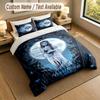 3Pcs Bedding Set Custom Name Text, 1 Sheet 2 Pillowcases Home Bed DecorCorpse Bride Emily Victor