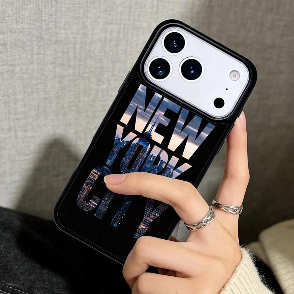 Capa Case for iPhone 17 Air 16 Pro Max 15 Plus 11 13 Mini 14 12 Back Phone Cover New York City