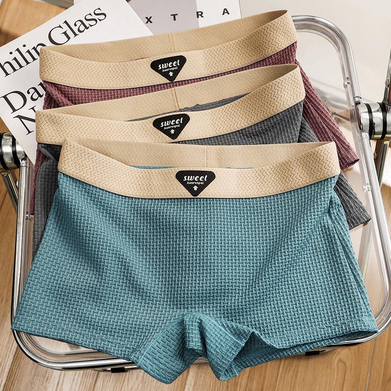 Women's Ice Silk Boxer Briefs: Mid-Waist, Comfortable & Breathable Safety Pants
