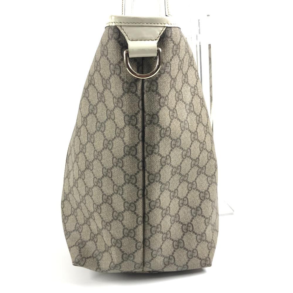 GUCCI 197954 GG Supreme Logo GG Bag Tote Bag Shoulder Bag Beige/White