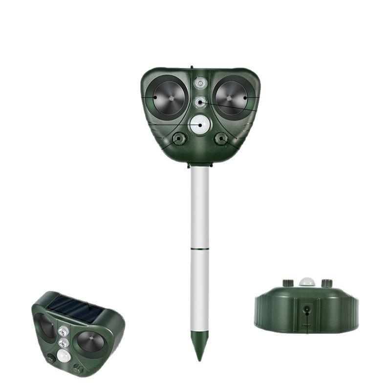Outdoor Solar Ultrasonic Pest Repeller with Infrared Bird and Insect Deterrent