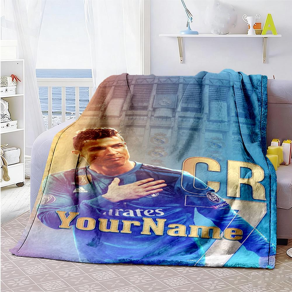 Juventus Customize Text Blanket Throw Customizable Blanket Warmthful Decor Suitable for Sofa Livingroom Picnics Couch for All Occasions