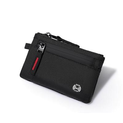 Popular RFID Change Bag Anti-theft Swipe Card Bag X-pac Mini Travel Wallet with Key Chain