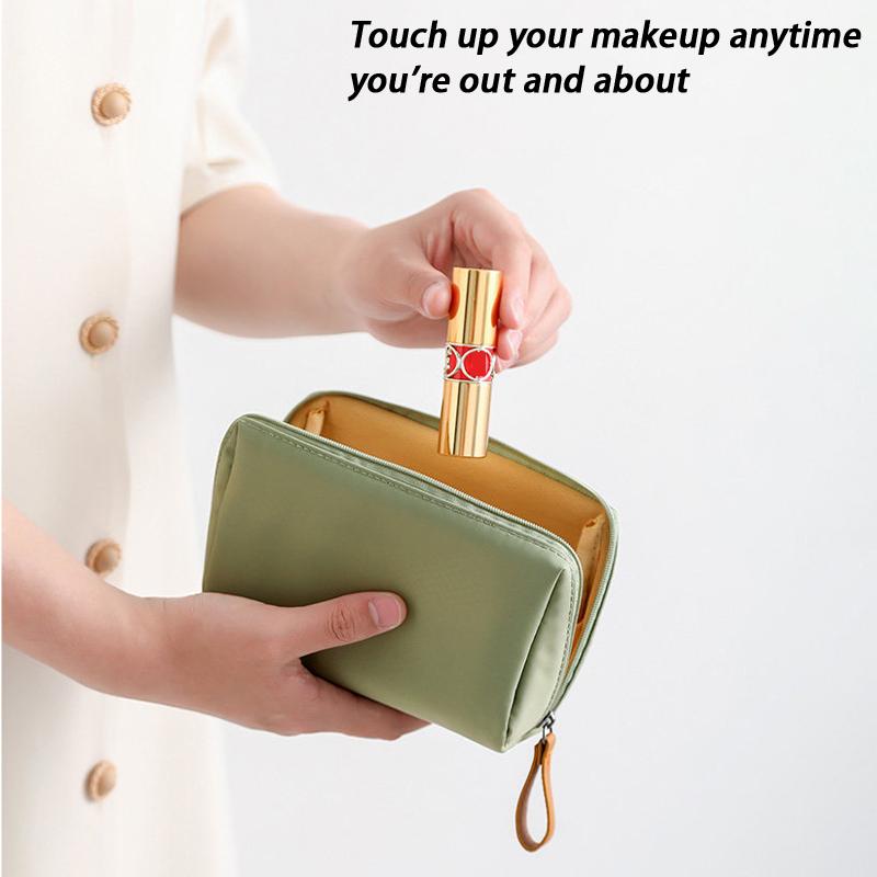 2026 Damen Kosmetiktasche Unifarbene Koreanischer Stil Make-up Tasche Beutel Kulturtasche Wasserdichte Make-up Organizer Etui Tasche