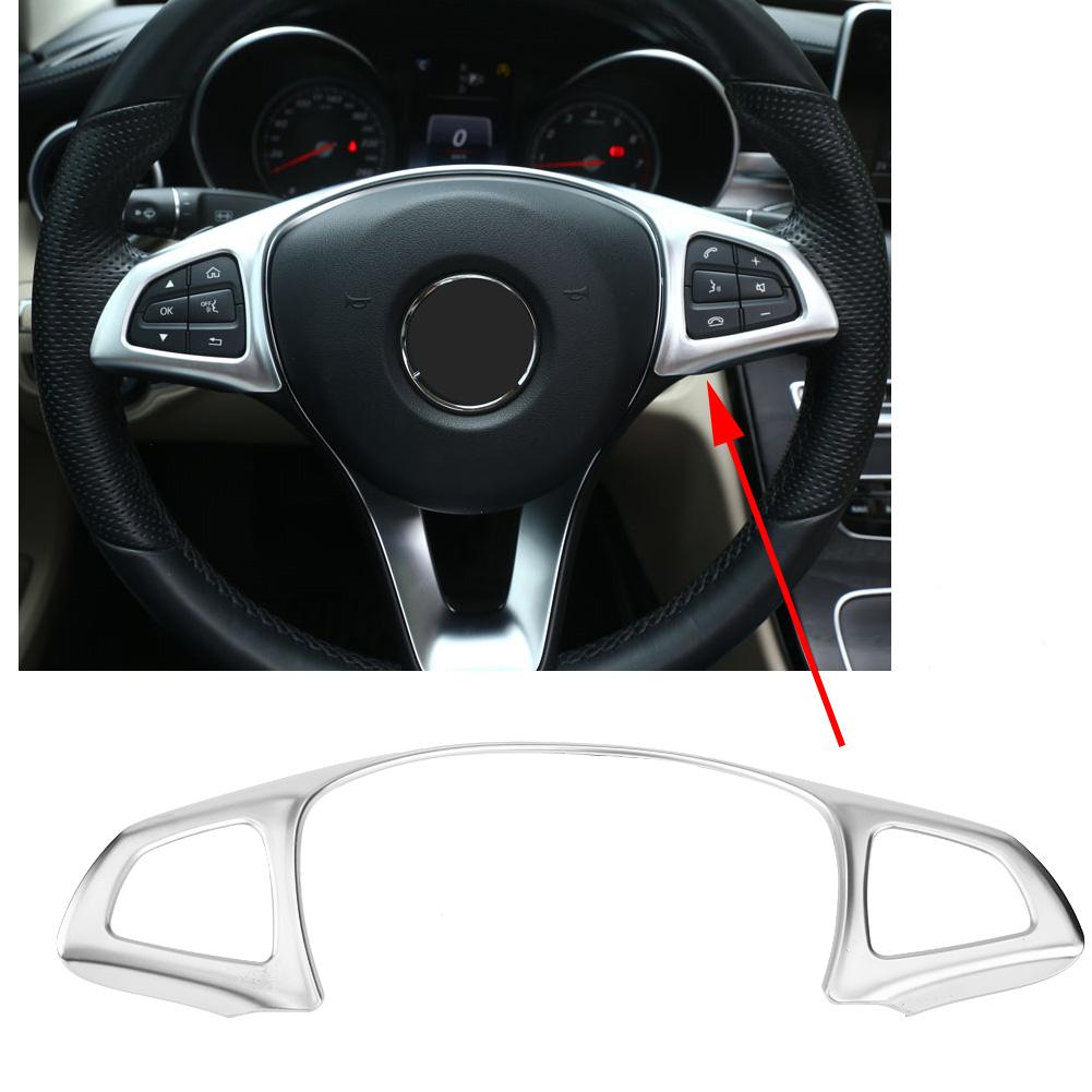 Car Steering Wheel Frame Trim Decorative Sticker for Mercedes Benz E W213 C W205 GLC X253