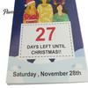 Festive Desk Accessories 2027 Christmas Advent Countdown Calendar, 100 Days Desktop Holiday Party Supplies Paper Flip Calendar for Home Office Decor