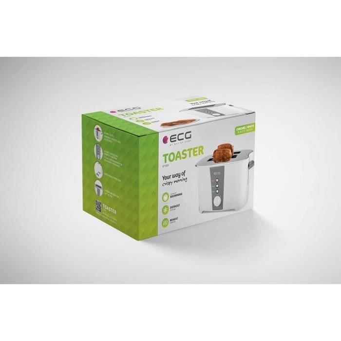 ECG ST 818 - Grille pain - 2 compartiments - 800W