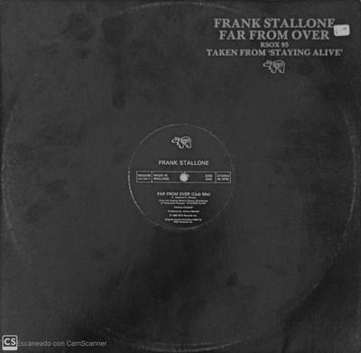12-inch plaat FRANK STALLONE - Far From Over RSOX95 RSO 1983 VK Dance & Electronica Gebruikt
