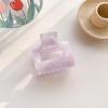 Korean Style Simple Geometric Acetate Square Hair Claw Clip