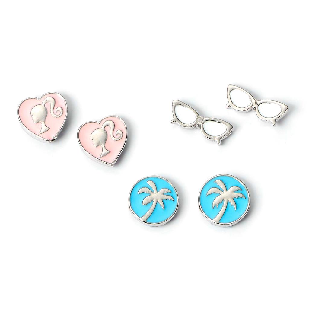 barbie Set of Three Earring Studs