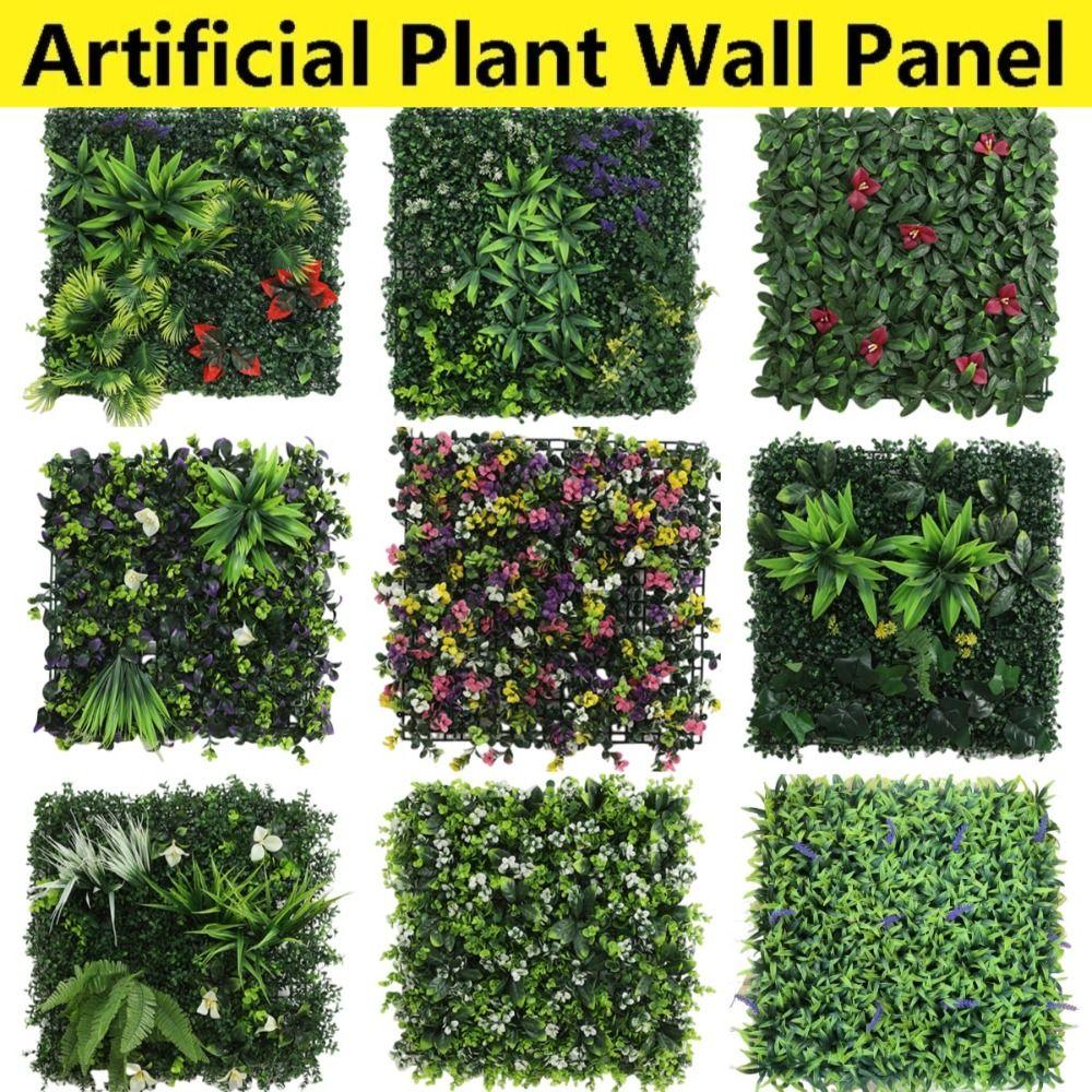 Flower Artificial Eucalyptus Carpet DIY Simulation Maple Plant Sheet Fake Green Grass Mat Wedding