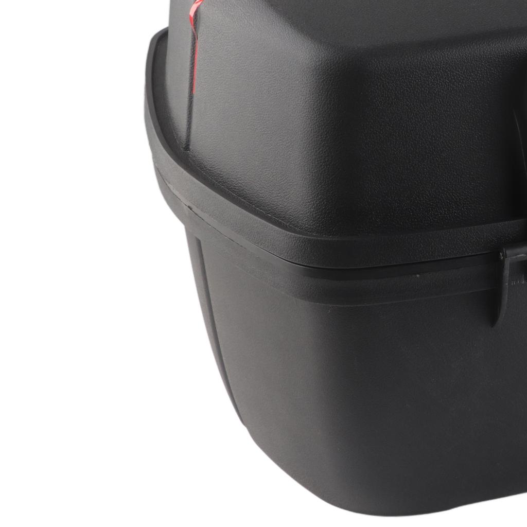 Motorcycle Rear Top Box 45L Capacity   Waterproof Shockproof Tail Storage Trunk for Scooter