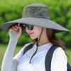Nylon Mesh Fisherman Hat Wide Brim Hiking Cap Simple Sun Hat  Fishing