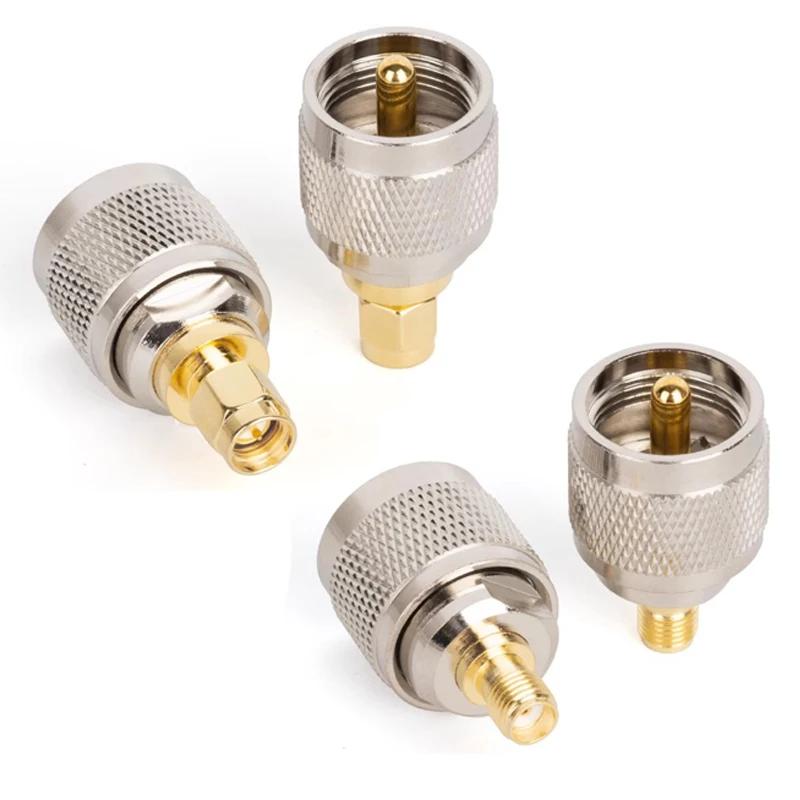Kupfer Messing HF Koaxialstecker SMA zu TNC UHF N Stecker Buchse PL259 SO239 Konverter Antennenadapter