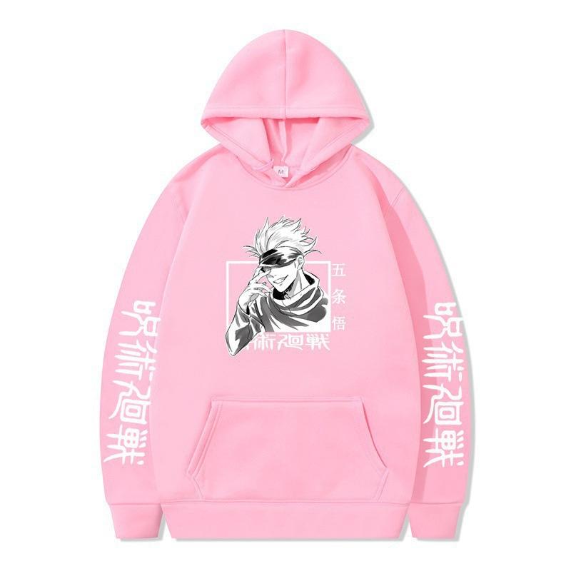Jujutsu Kaisen Gojo Satoru Hoodie Fashion Design Men's Women's Sweatshirt Fleece Oversized Couples Casual Streetwear Hoodies