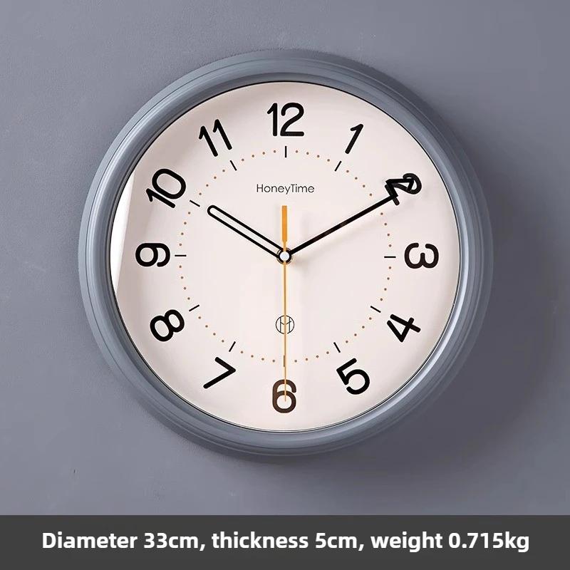 Digital Silent Wall Clocks Round Nordic Minimalist Aesthetic Luxury Clock Quartz Clocks Wall Elegant Stylish Large Unique Watches Home Decoration
