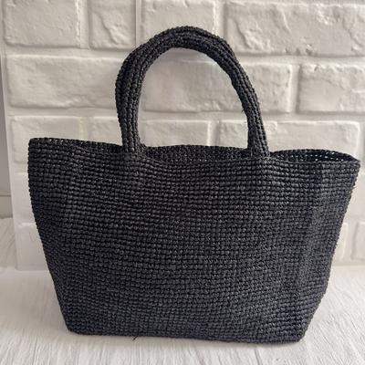 Bolsos de Paja de Rafia Hechos a Mano para Mujer Bolso de Hombro Bolso de Playa Tejido de Verano Bolso de Mano de Hierba Natural NUEVO Bolsos Tote Shopper para Vacaciones