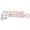 QM-6 X 33Mm Crude Oil Swirl Flap Blanks Replacement Bungs With Intake Manifold Gasket For -BMW E46 E60 E90 320D 330D 520D