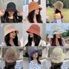 New Unisex Beach Cap Suede Panama Hat Fisherman Hat Breathable Fisherman Cap Sunshade Bucket Hats