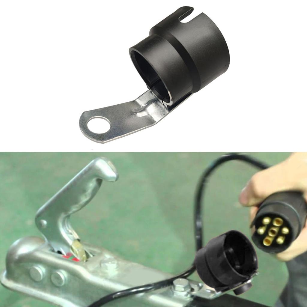 Trailer Plug Holder, Parking Cover, Hanger Plug Holder, Trailer Plug for 7 Pin and 13 Pin Plug Upgraded Plastic Cover