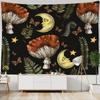 Vintage Magic Mushroom Tapestry Wall Hanging Witch Hand Mural Botanical Mystery Boho Hippie Home Decor