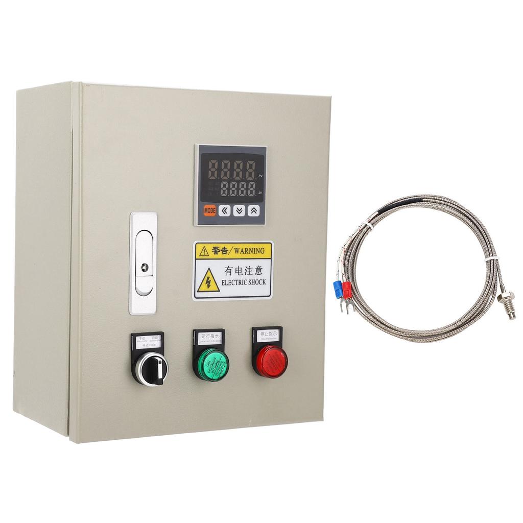 PID Temperature Controller 3 Phase 15KW Intelligent Thermostat Temp Control Box with M6 K Type 2M