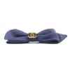 CHANEL hair accessory COCO MarkMetal Fabric Ribbon Scrunchie Navy Women Used