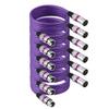 Uxcell 6-Pack XLR Cables, 2m, Microphone Cables, XLR Male-Female, 3-Pin, Balanced Connection, for Live Performances, Recording Studios, Mixers, Stage
